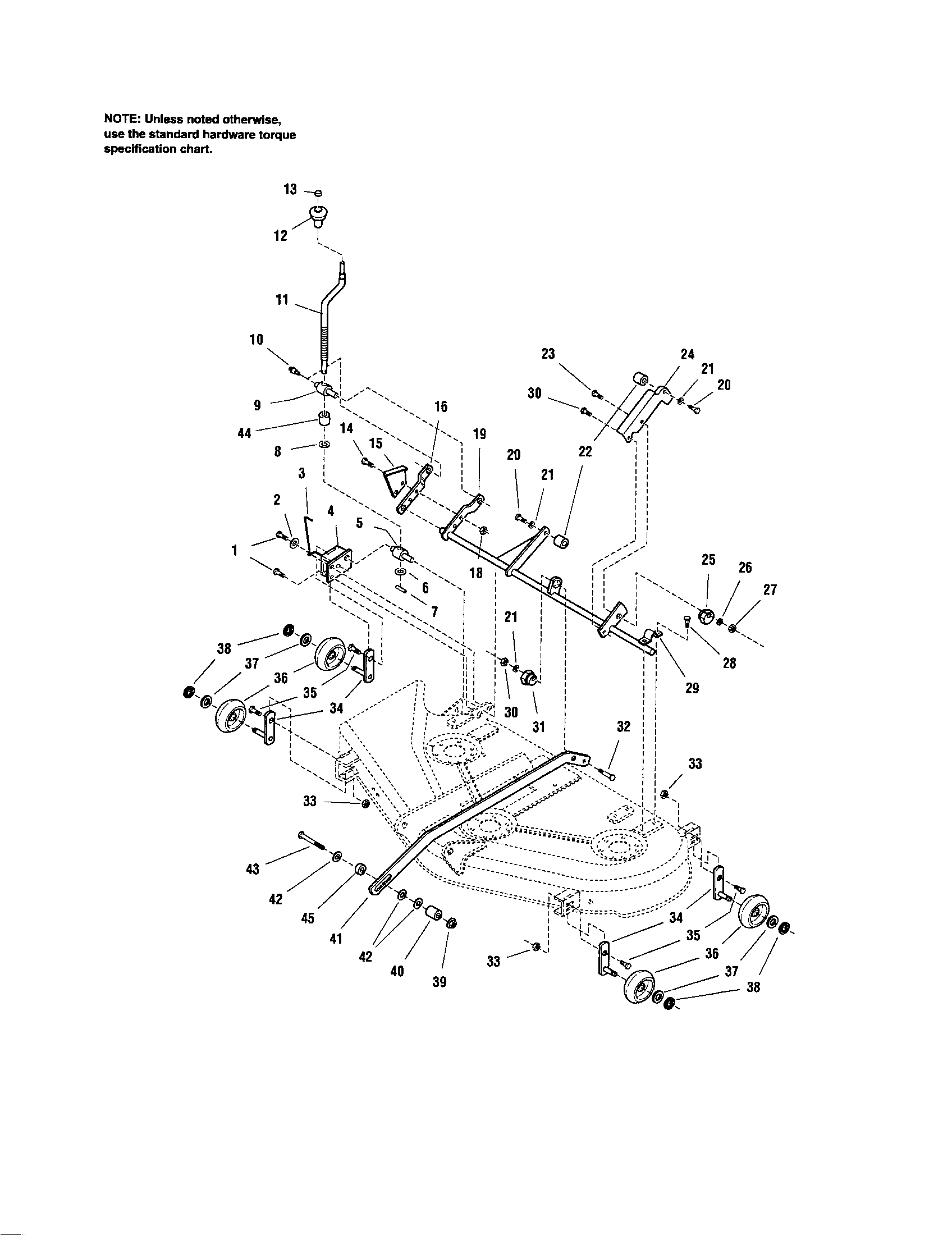 MOWER DECK-HEIGHT ADJUSTMENT