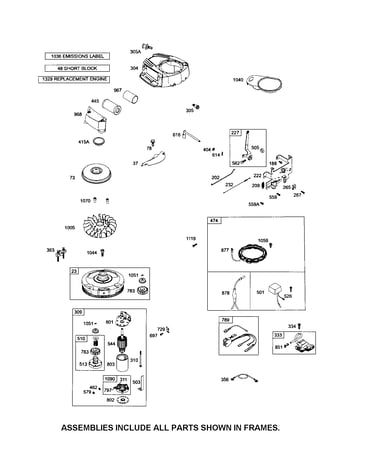 Starter motor/alternator/housing