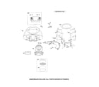 Briggs & Stratton 44P777-0130-B1 blower housing/air cleaner cover diagram
