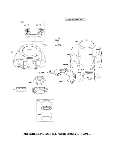 Blower housing/air cleaner cover
