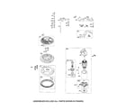 Briggs & Stratton 44P777-0130-B1 motor-starter/flywheel diagram