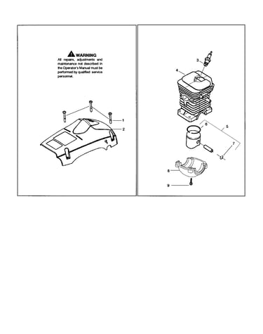 Cylinder/piston