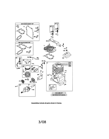 Cylinder/crankshaft