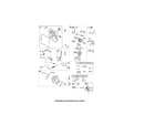 Briggs & Stratton 09A413-0202-E1 carburetor/crankcase/muffler diagram