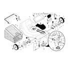 Craftsman 917371290 drive control/gear case/wheels diagram