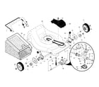 Craftsman 917253400 drive control/gear case/wheels diagram