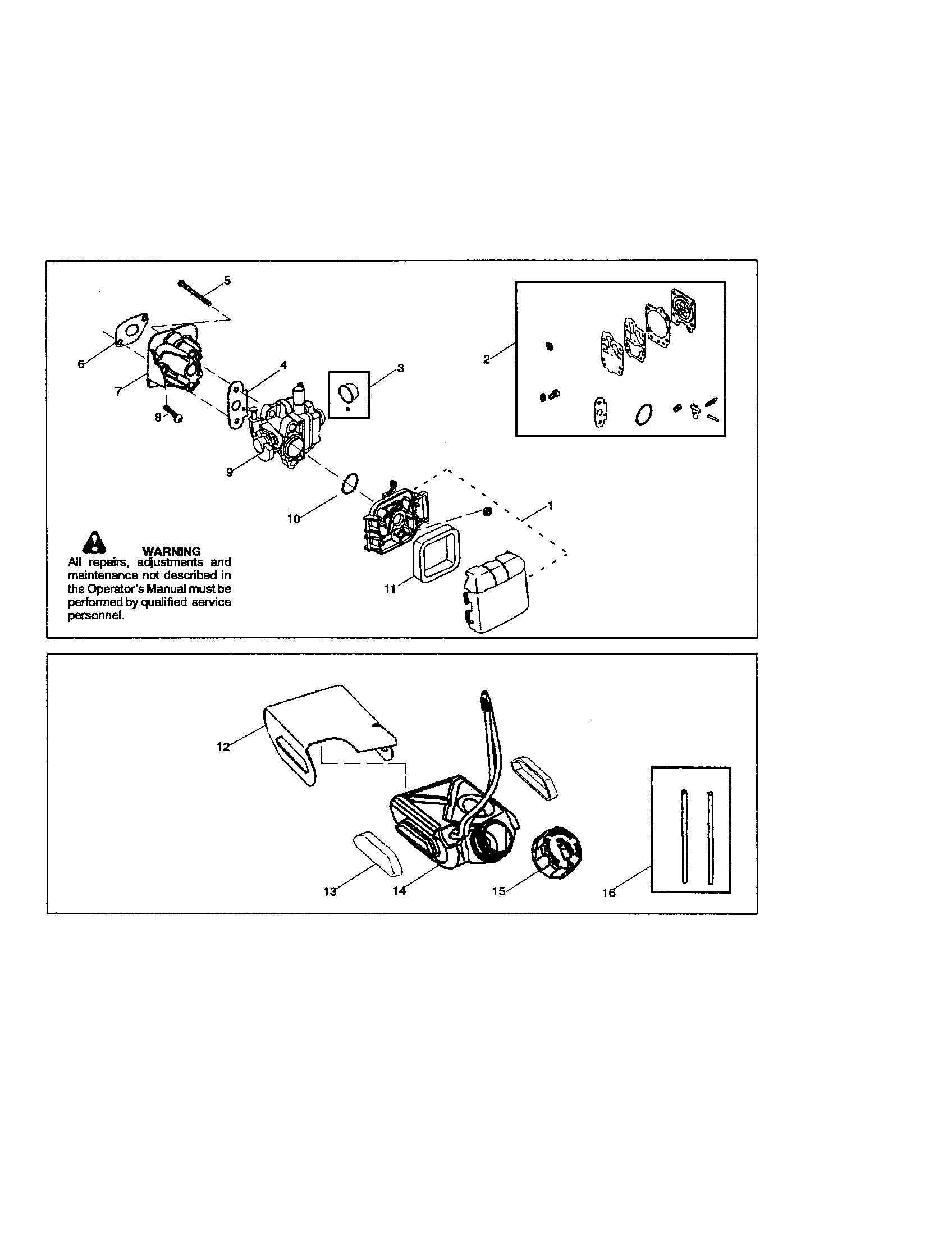 Carburetor/fuel tank