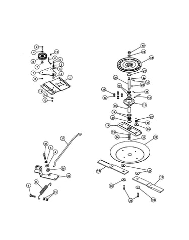 Idler & disc blade mounting