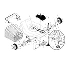Craftsman 917253440 drive control/gear case/wheels diagram