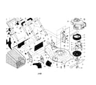 Craftsman 917377042 engine/housing/handle diagram