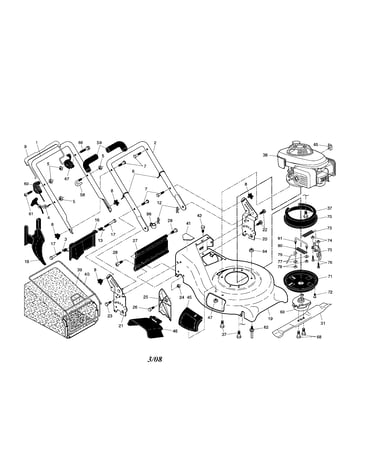 Engine/housing/handle
