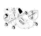 Craftsman 917377042 drive control/gear case/wheels diagram