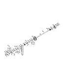 Motor drive belt/arm shaft