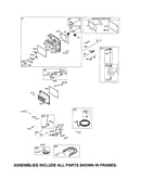 Head-cylinder/alternator/dipstick