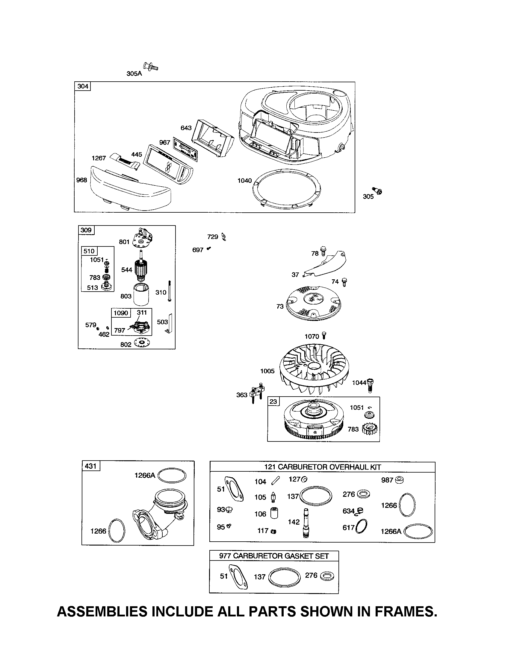 BLOWER HOUSING/MOTOR-STARTER