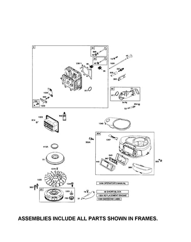 Head-cylinder/blower housing