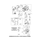 Ariens 96046001000 cylinder/crankshaft/sump diagram