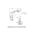 Poulan 96042010700 blower housing/motor-starter diagram