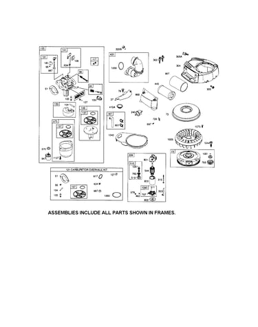 Carburetor/motor-starter