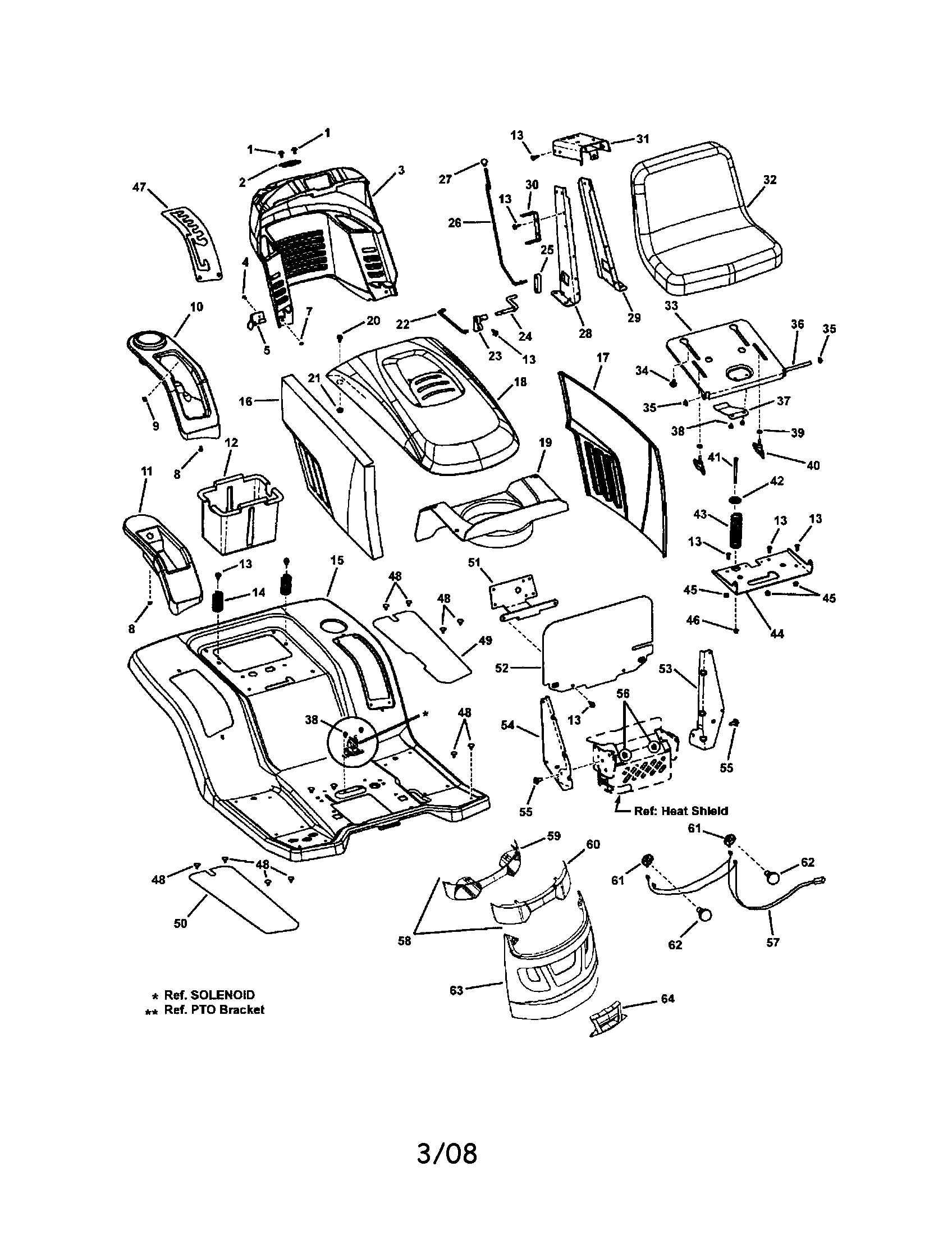 Hood/seat