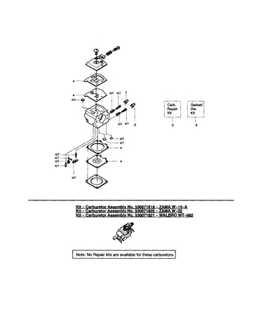 Carburetor-wt600-#530071410