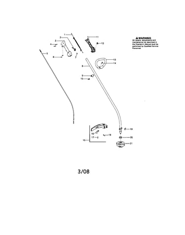 Driveshaft/shield/handle