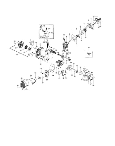 Cylinder/crankshaft/crankcase