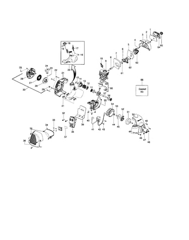 Cylinder/crankshaft/crankcase
