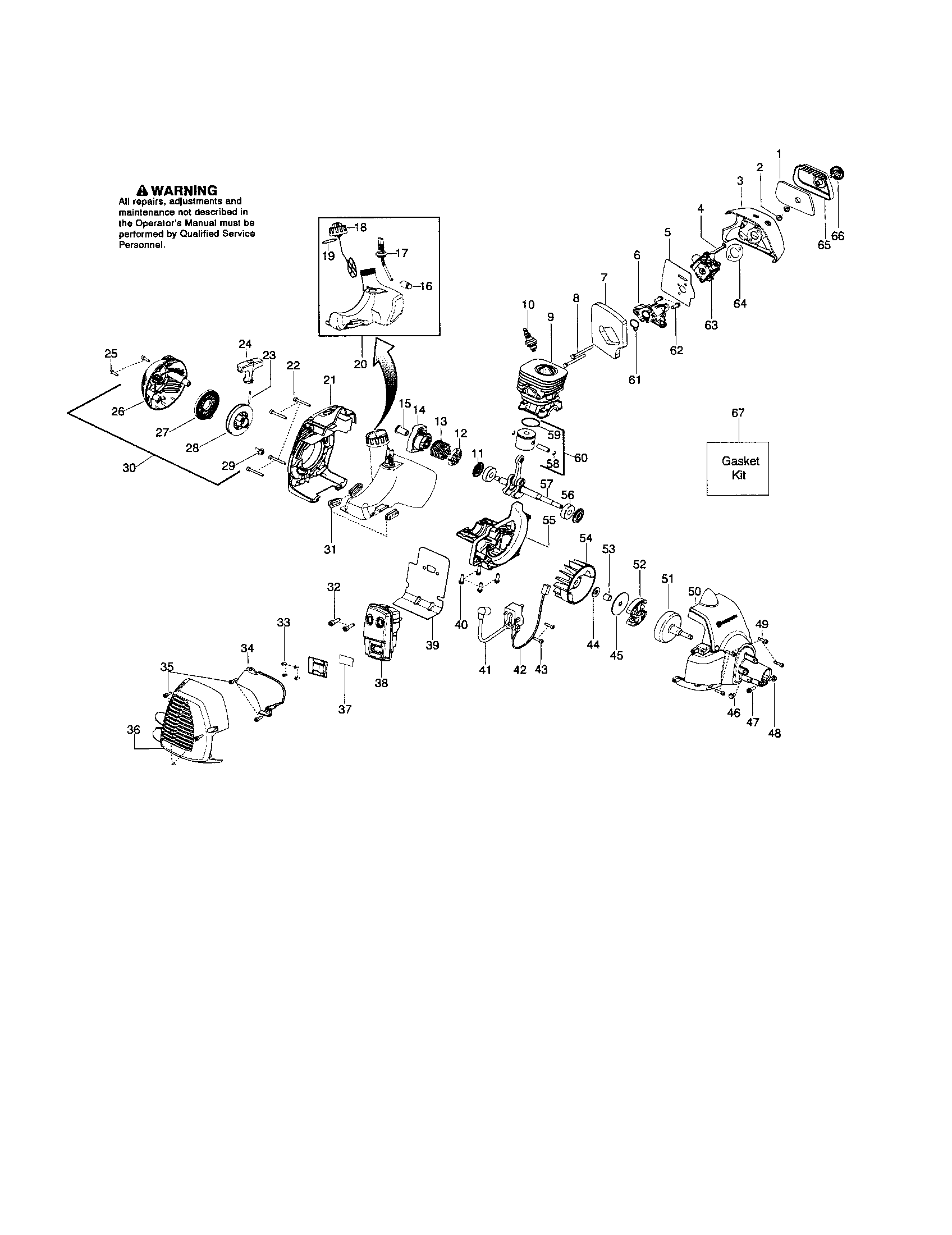 Cylinder/crankshaft/crankcase