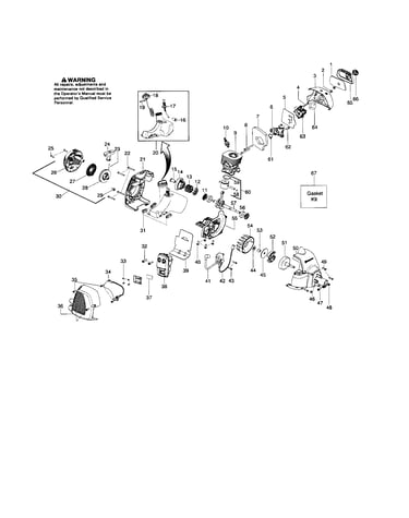 Cylinder/crankshaft/crankcase