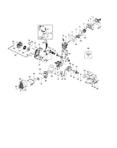 Cylinder/crankshaft/crankcase