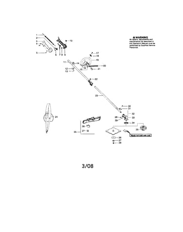 Driveshaft/handle/shield