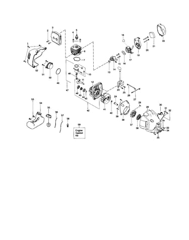 Cylinder/crankshaft/crankcase
