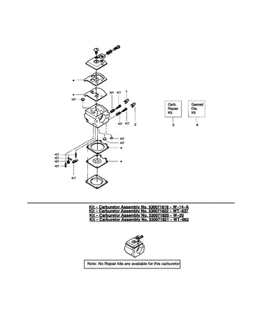Carburetor - wt600 - #530071410