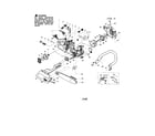 Poulan 2055LE TYPE 1 chassis/bar/handle diagram