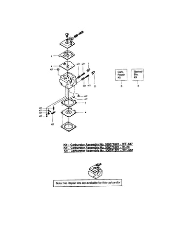 Carburetor - wt600 - #530071410
