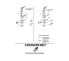 Poulan 260 TYPE 1-3 carburetor - walbro/zama diagram