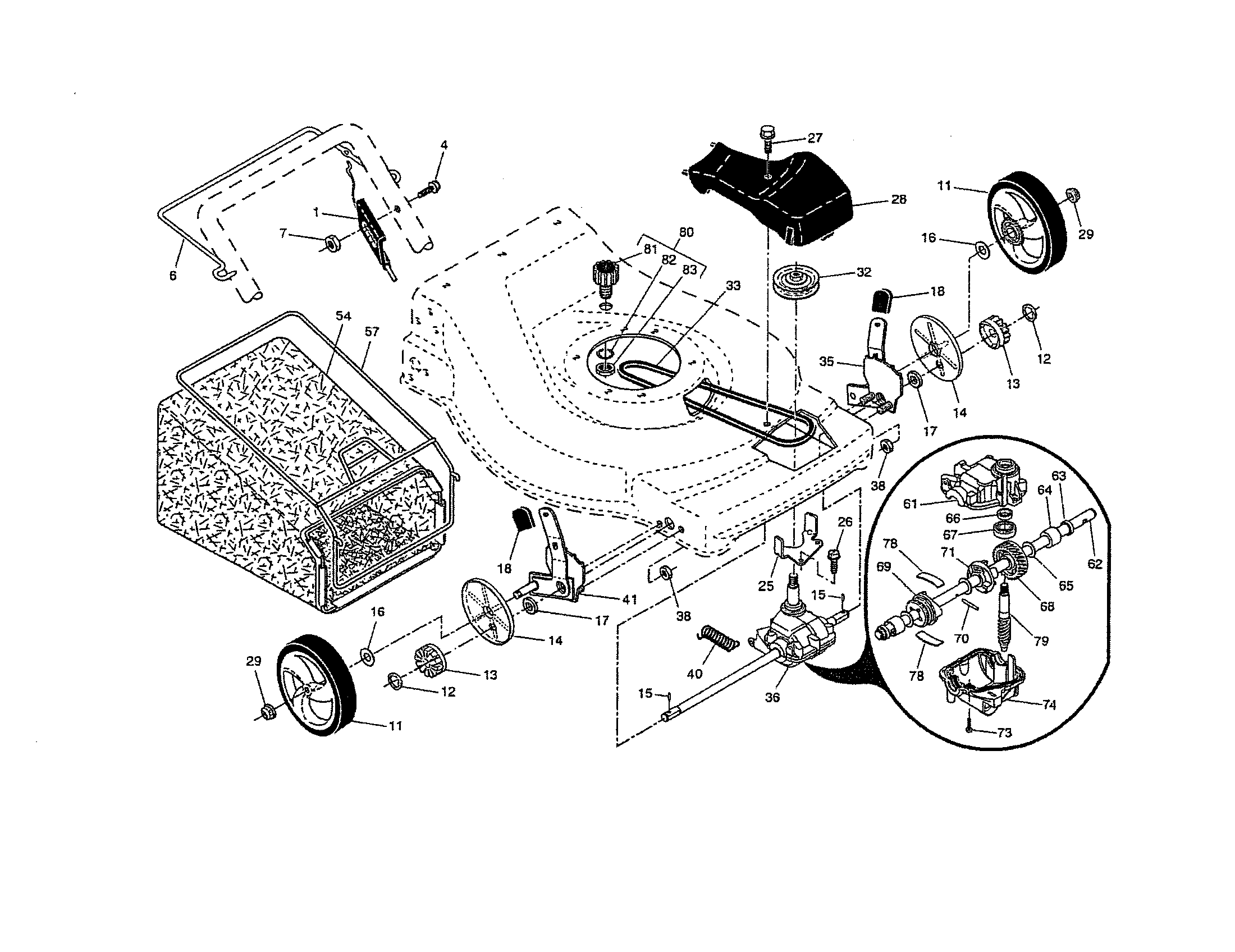 DRIVE CONTROL/GEAR CASE/WHEELS