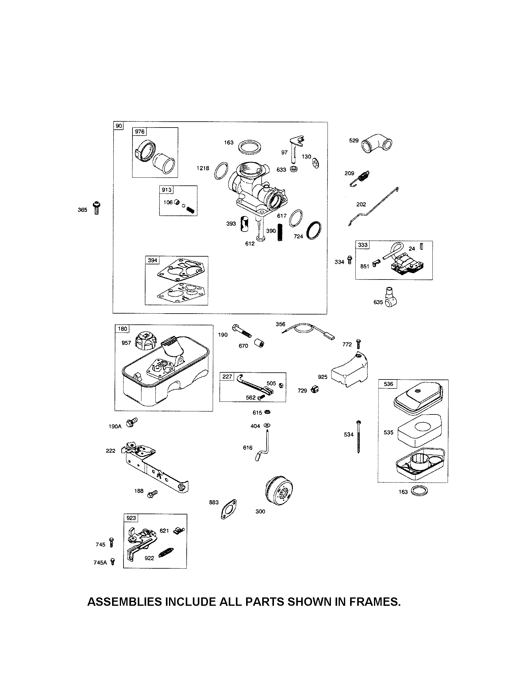 Carburetor/fuel tank