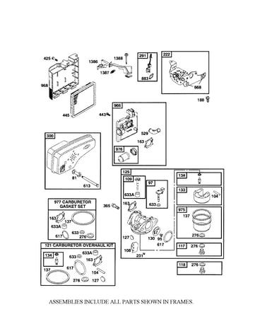Muffler/carburetor