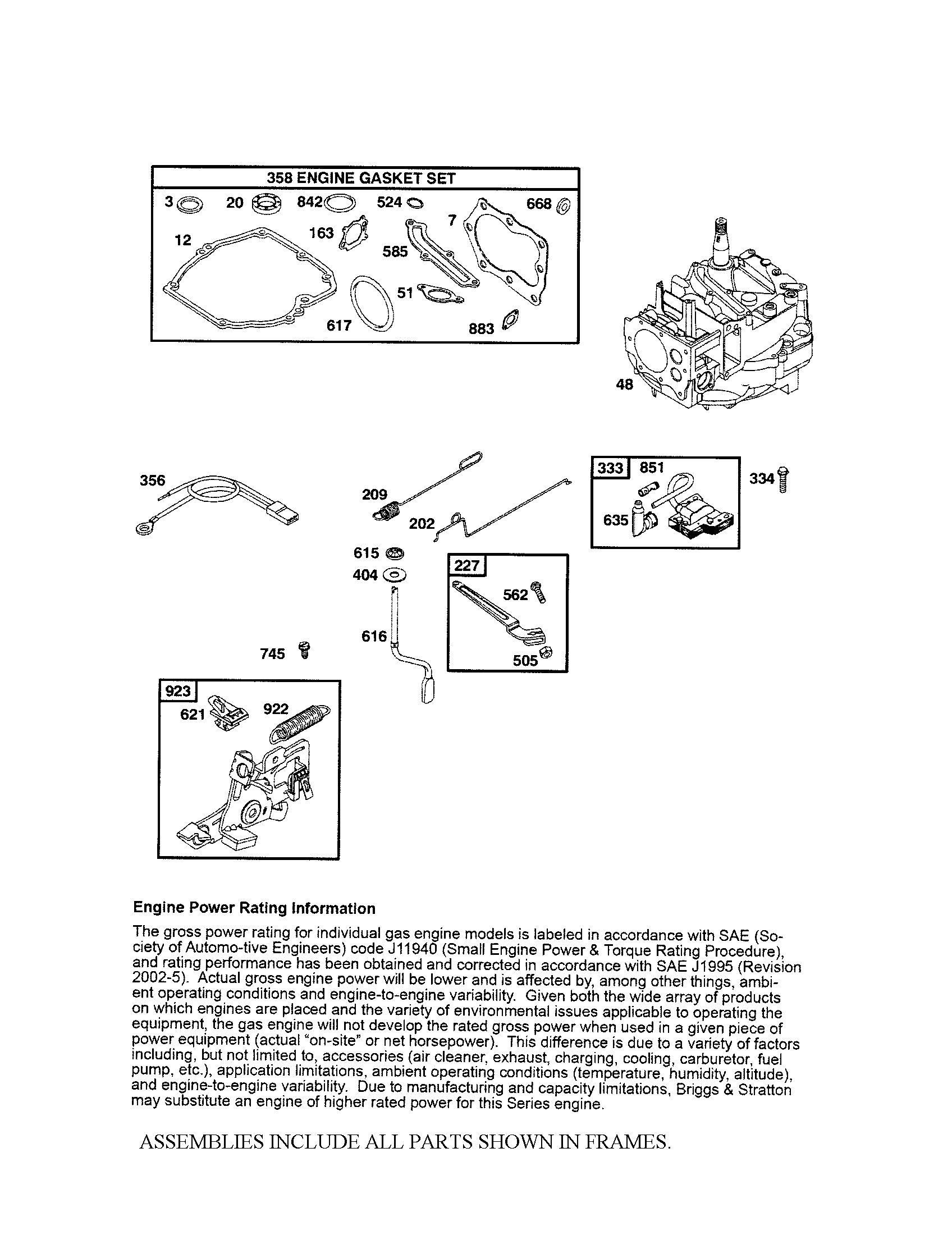 Short block/brake/magneto armature