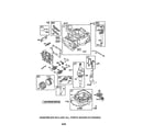 Briggs & Stratton 125T02-1045-B1 cylinder/crankshaft/sump diagram