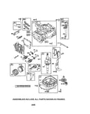 Cylinder/crankshaft/sump