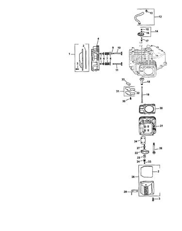 Head/valve/breather