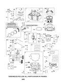Cylinder/crankshaft/sump