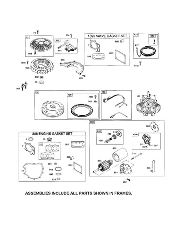 Motor starter/flywheel/alternator