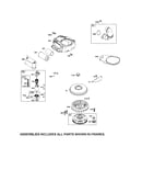 Starter motor/flywheel