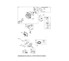 Craftsman 917289102 head-cylinder/alternator/dipstick diagram