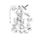 Poulan PPR20H42STC mower deck diagram