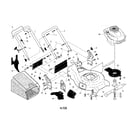 Craftsman 917370750 engine/housing/handle diagram